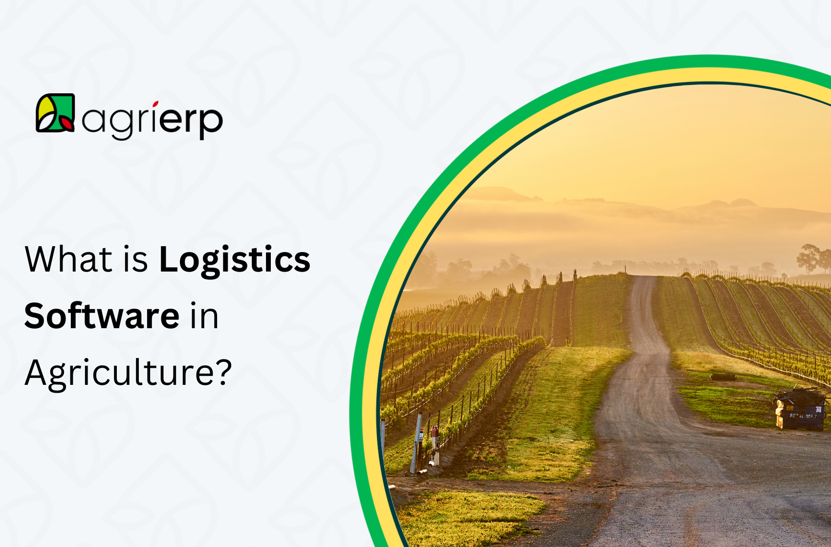 what is logistics software in agriculture