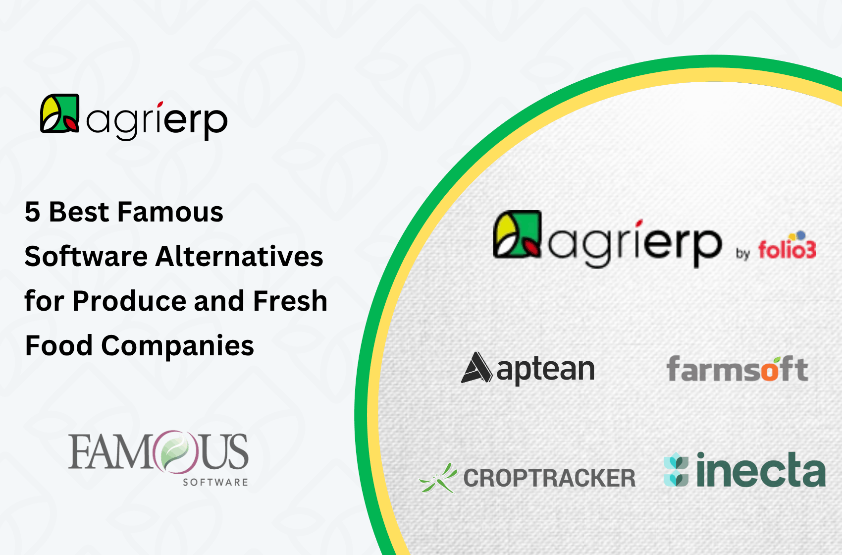 an image of the top 5 famous software alternatives for fresh produce erp
